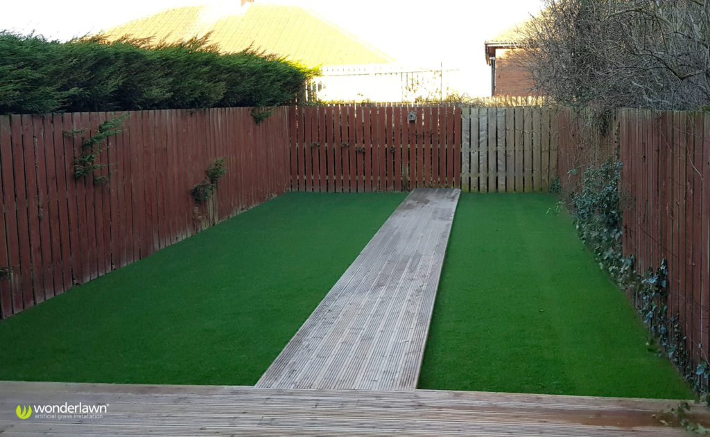 Gateshead artificial grass installation compleated